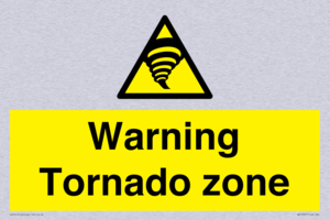 Warning Tornado zone